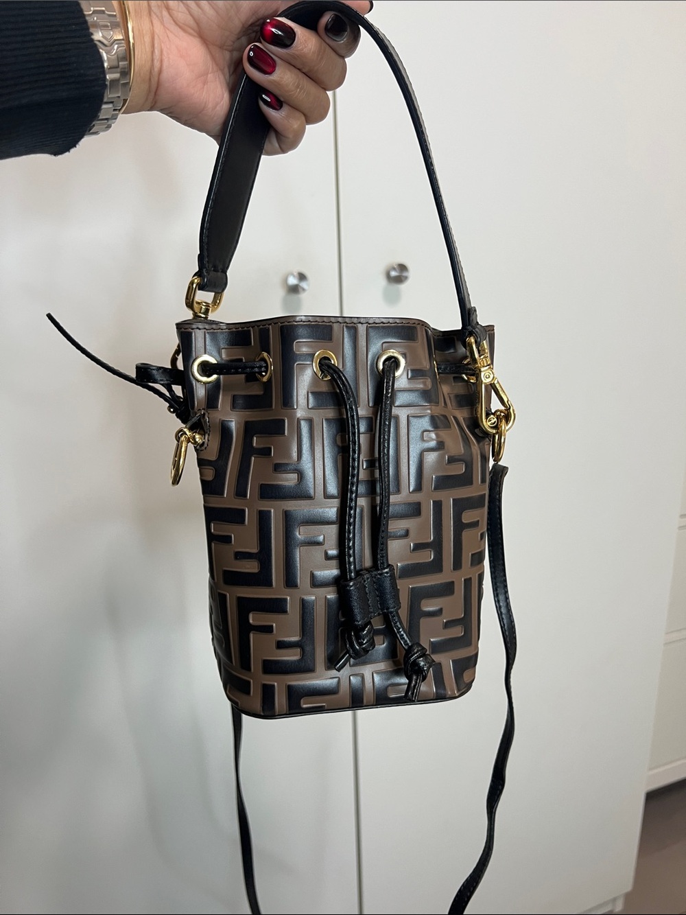 Fendi Mini Mon Tresor Bucket Bag